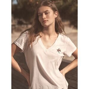 NWT SUNDRY Palm Tree Graphic T-Shirt - Beige | Size M